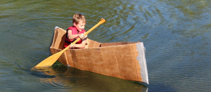 Cardboard Boat 